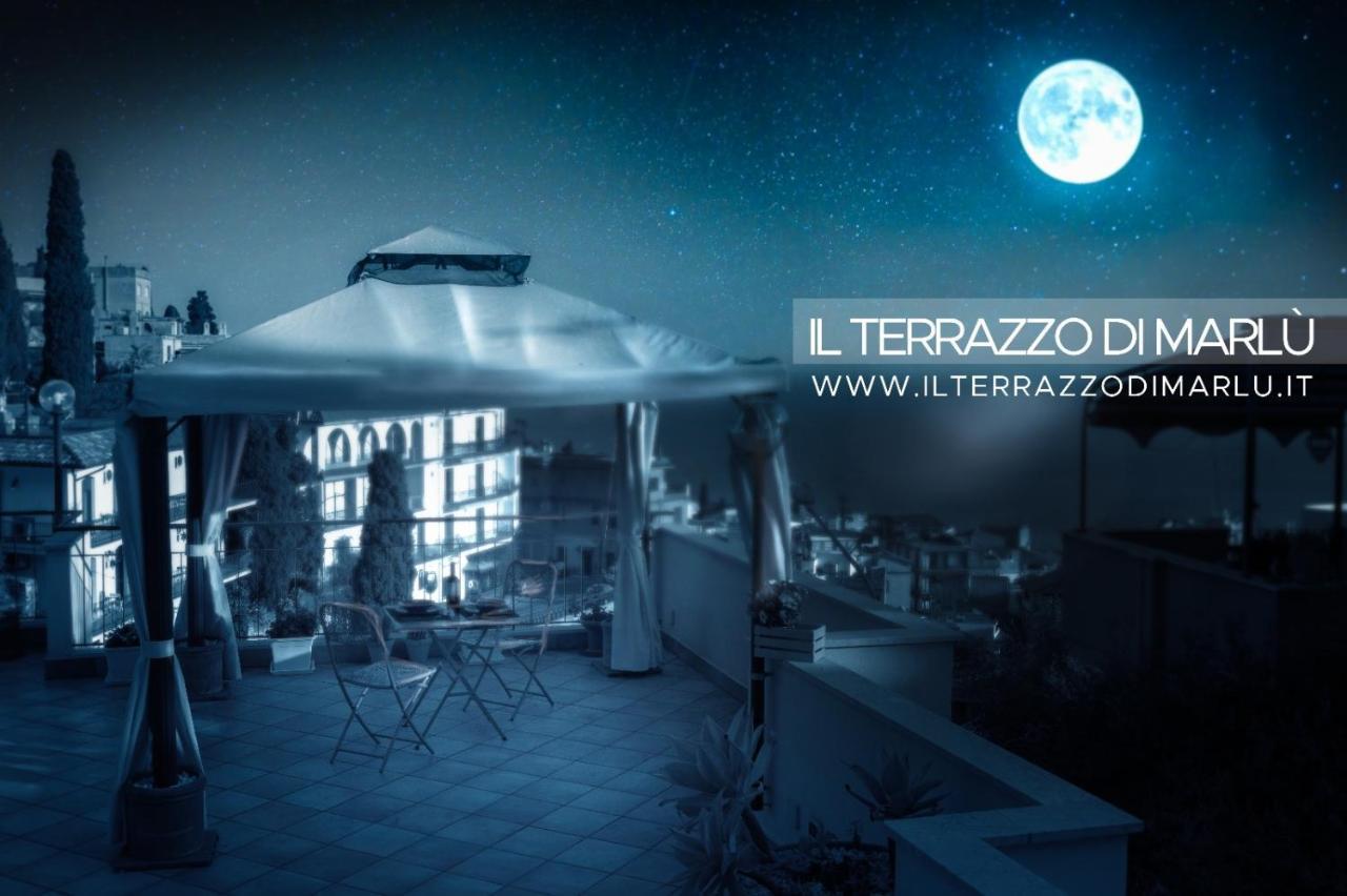 陶尔米纳Il Terrazzo Di Marlu别墅 外观 照片