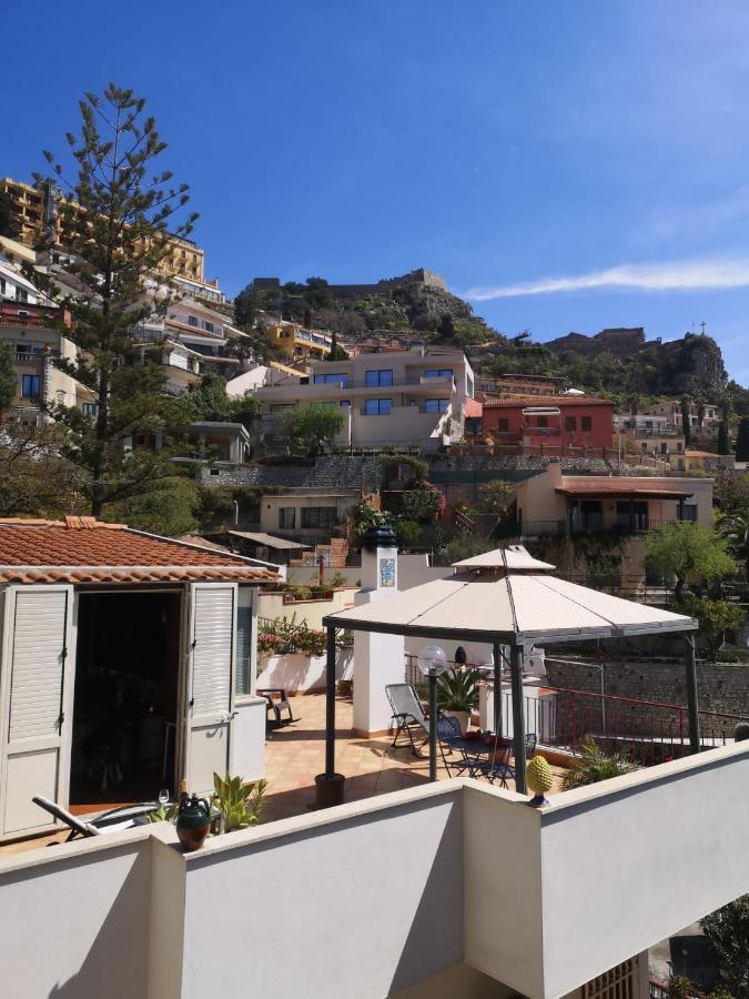 陶尔米纳Il Terrazzo Di Marlu别墅 外观 照片